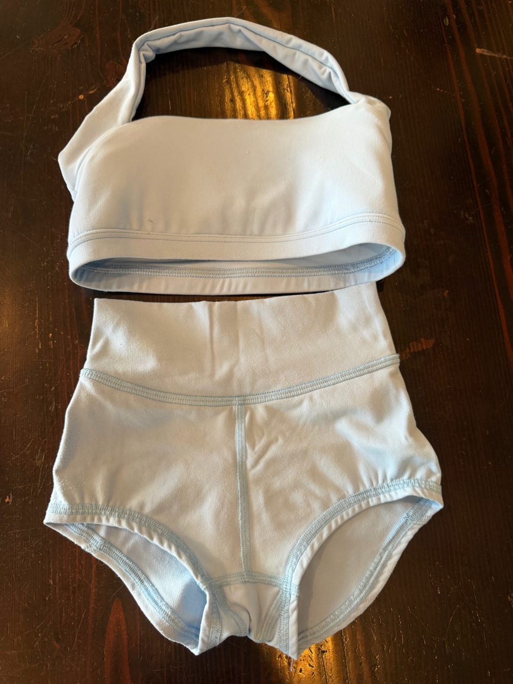 Five Dance 6/7 Youth Light Blue Dance Briefs Set by Set